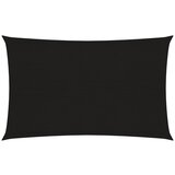 vidaXL Senčno jadro 160 g/m² pravokotno črno 6x8 m HDPE Cene