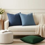  Jastuk s jastukom HEERLEN 6 kom. Traper plava Tkanina - Trapere plave boje 45 x 45 cm 6 | shoptok.hr