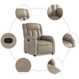  Naslonjač od umjetne kože boja cappuccina | shoptok.hr