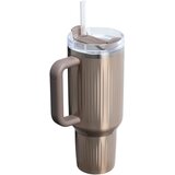Stanley Quencher H2.O Fluted Tumbler tumbler od nehrđajućeg čelika sa slamkom veliki Pale Gold Shine 1180 ml | shoptok.hr