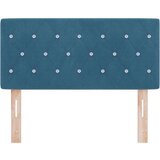 vidaXL Naslon za glavu s kristalnim gumbima, tamnoplavi, 90 cm, baršun | shoptok.hr