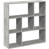 vidaXL Sobna pregrada / regal za knjige sivi 102x29x103,5 cm drveni | shoptok.hr