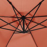  Konzolni vrtni suncobran LED s čeličnim stupom terakota | shoptok.hr