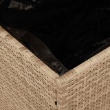  Vrtna kutija za pohranu bež 220x50x54 cm poliratan drvo bagrema | shoptok.hr