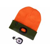  extol-kapa sa čelovkom i usb punjenjem 300 mah neon narandžasta/zelena vel. uni | Eponuda.com