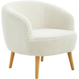 Time fotelj, naravne barve, bela les, tekstil | Shoptok.si