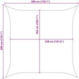  Jedro za sunce Svijetlo siva i bijela. 3 x 3 m | shoptok.hr