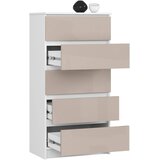 AKORD Komoda, 5 Predalov, Kapučino V Visokem Sijaju, (5000332340) | Shoptok.si