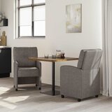  Blagovačke stolice s kotačima 2 pcs Siva 57 x 67 x 95 cm | shoptok.hr