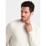 Ombre BASIC men's non-stretch cotton sweatshirt - cream Cijene