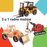  3 u 1 slagalice radne mašine | ePonuda.com