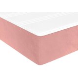 Box spring krevet s madracem ružičasti 90x200 cm baršunasti | shoptok.hr