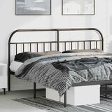  Metalno zamjensko uzglavlje crno 180 cm | shoptok.hr