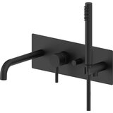 Paffoni LIG001NO Light podometna armatura za kad s tuš setom črna | Shoptok.si
