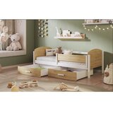  Drveni dječji krevet Kelly s ladicama - svijetlo drvo - bijeli - 200x90 cm | shoptok.hr