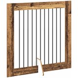  Vrata za pse s postoljem 4 pcs Staro drvo 100 x 100 cm | Eponuda.ba