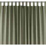  Curtain MILANA color olive style classic 10cm tab tops chenille 140x175 HOMEDE | shoptok.hr