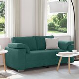 vidaXL Sofa Temno zelena Poliester Standard Vzdržljiv Sofa za 3 osebe, (22094455) | Shoptok.si