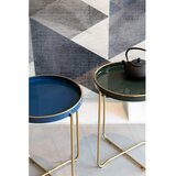 White Label Kovinska okrogla stranska mizica ø 42 cm Celina – | Shoptok.si
