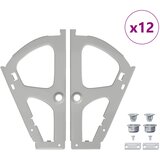  Šarka za okretni ormar 12 pcs Srebrno 235 x 155 x 30 mm Željezo | Eponuda.com