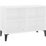 Maison Chic TV omarica - TV stojalo - Televizijska omarica s kovinskimi nogami bela 69,5x30x50 cm, (21699893) Cene