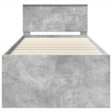  Krevet na dan Beton siva i crna 100 x 200 cm Konstruirano drvo | shoptok.hr
