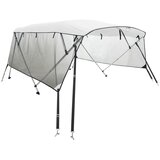 Tenda bimini s 4 luka i mrežastim zidovima 243x(170-182)x137 cm | shoptok.hr