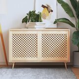  Vrata za ormarić rešetkasti dizajn 2 kom 59,5x61,5 cm borovina | shoptok.hr