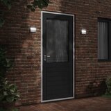  Vanjska LED zidna svjetiljka crna od lijevanog aluminija | shoptok.hr