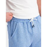 Ombre Men's LOOSE FIT melange fabric shorts - light blue | Eponuda.ba