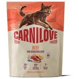 Carnilove Cat True Fresh Adult Sterilised, briketi - govedina 400 g | Shoptok.si
