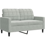  2-dijelni set sofa s jastucima svjetlosivi baršunasti | shoptok.hr