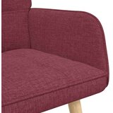  Kauč za dvoje boja crnog vina 115 x 61 x 87 cm tkanina | shoptok.hr