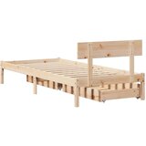 vidaXL Okvir kreveta bez madraca 90 x 200 cm od masivne borovine | shoptok.hr