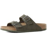 Birkenstock Nizki natikači 'Arizona' karamel / oliva / srebrna | Shoptok.si