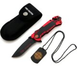  Outdoorovski nož QF - 40792 - Crvena / Crna KP40792 Cene