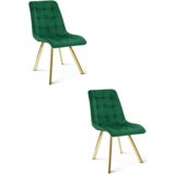  CIEZA stolica - zeleni baršun / zlatne noge x 2 | shoptok.hr