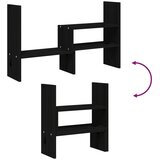  Stalak za monitor crni (39 - 72) x 17 x 43 cm masivna borovina | shoptok.hr