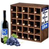 KADAX stojalo za vino, leseno stojalo za 25 steklenic, omarica za alkohol, polica za dnevna soba, 52 cm, (5000362704) | Shoptok.si