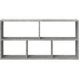  Zidna polica siva boja betona 100x25x50 cm konstruirano drvo | shoptok.hr
