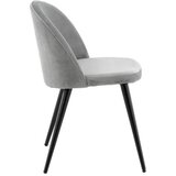Venture Home Velvet blagovaonska stolica, siva, set od 2 | shoptok.hr