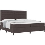 Box Spring Krevet s Madracem Tamno smeđi 200x200 cm Tkanina | shoptok.hr