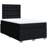 vidaXL Box spring postelja z vzmetnico črna 120x190 cm blago | Shoptok.si