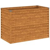 vidaXL Vrtna visoka greda 100x50x69 cm corten jeklo | Shoptok.si