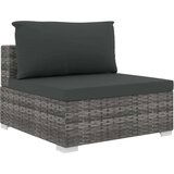 Poli 6-dijelna vrtna garnitura od poliratana s jastucima siva | shoptok.hr