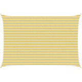  Senčna platna Rumena in Bela 4 x 5 m HDPE, (5000241391) | Shoptok.si