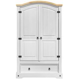 Ormarić CORONA Bijelo 101 x 52 x 170 cm Čvrsto borovo drvo | shoptok.hr