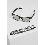 Urban Classics Accessoires Likoma Mirror With Chain Sunglasses Black/Silver Cene
