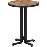 Bistro stol okrugli Ø 55 x 76 cm od masivne obnovljene tikovine
