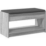  Klupa za hodnik s jastukom Sivi Sonoma 83 x 38 x 45 cm | shoptok.hr